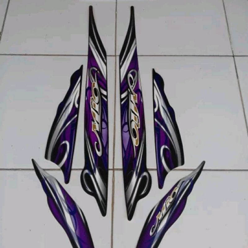 striping mio sporty 2011 hitam ungu