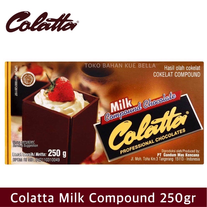 COLATTA Compound MILK 250gr - Collata Coklat Batang