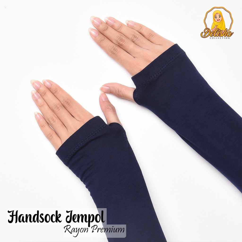 Manset Tangan Jempol Wanita Rayon Premium Standard / Manset Tangan Jempol Kaos Polos / Handsock Jempol Kaos Premium /Manset Tangan Jempol Kaos Premium