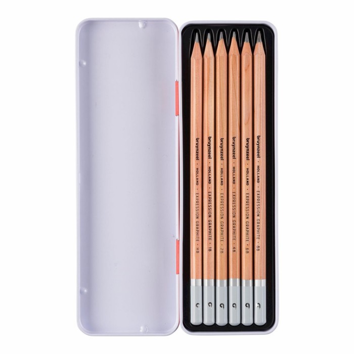 

Unik Bruynzeel Expression Graphite Pencils Tin Case Set 6 Terlaris