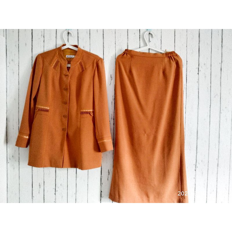 (PRELOVED) BLAZER SET BAJU GURU BAJU DINAS