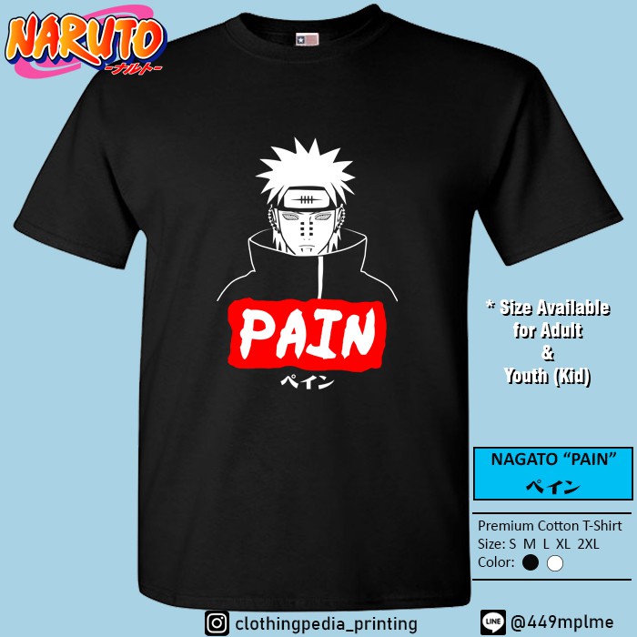 Kaos Nagato Pain Akatsuki Naruto Shippuden Baju Anak T-Shirt