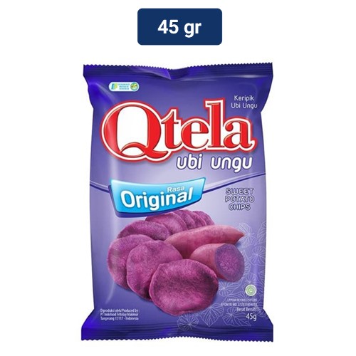 Qtela Keripik Singkong Ubi Ungu Original 45 gr