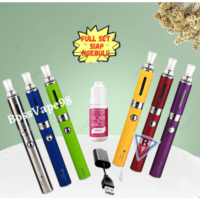 TERLARIS EVOD SET MINI 1100mAh FULL SET 10ML BONUS CHARGER-4