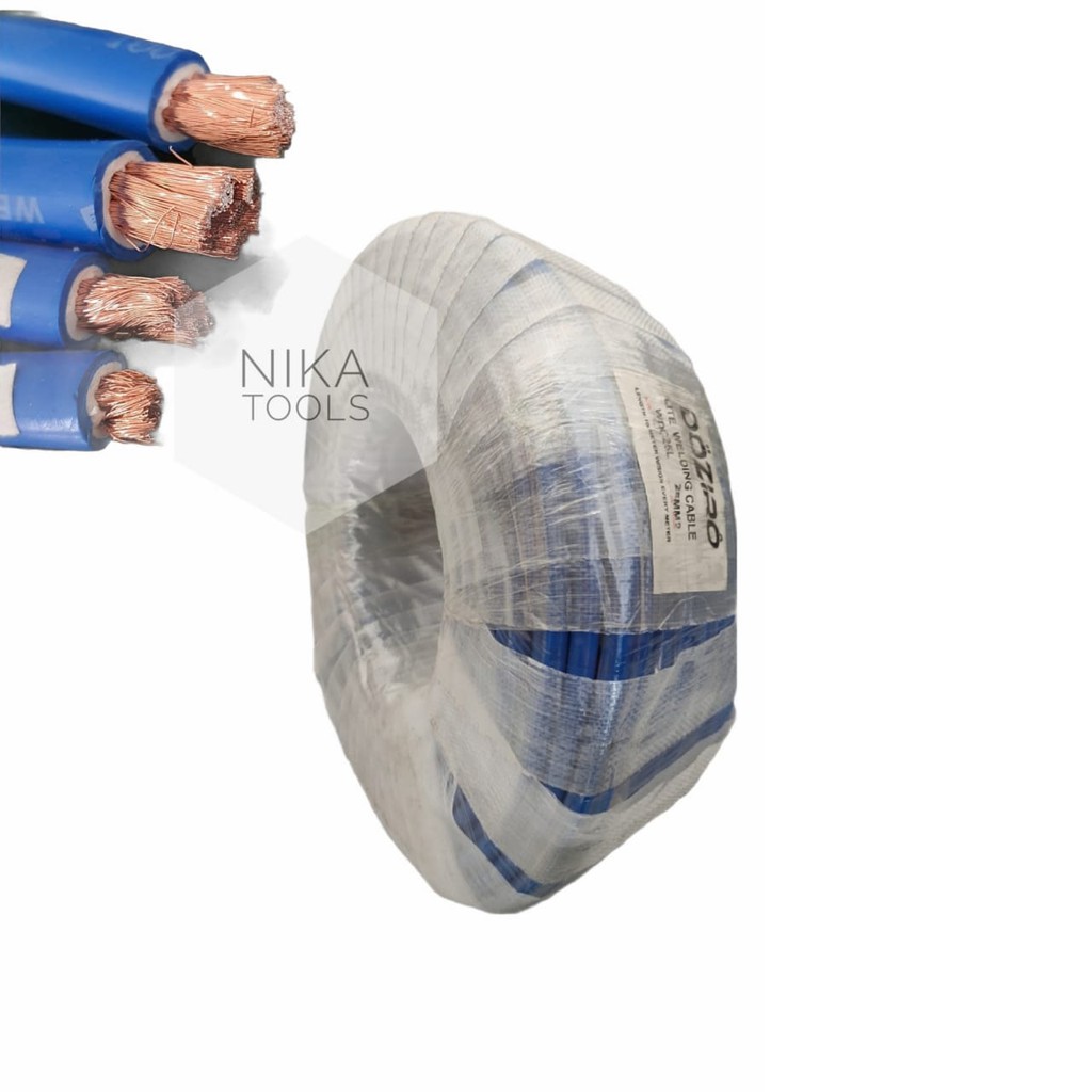 Kabel Las Biru 25mm Tembaga Welding Cable Copper Wire Doziro