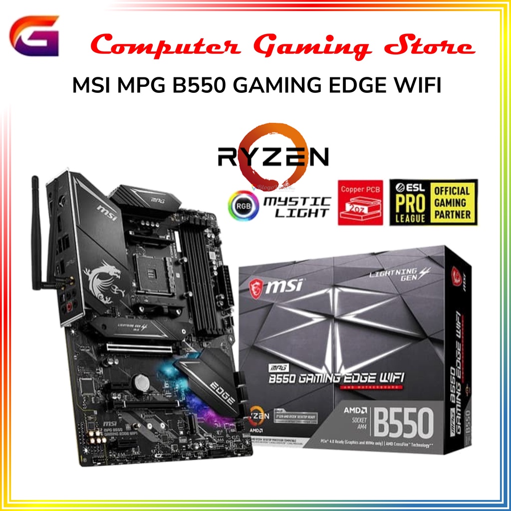 Motherboard AMD MSI MPG B550 GAMING EDGE WIFI (Socket AM4)
