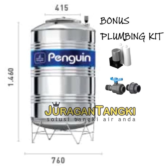 Tangki Air Stainless Penguin Tbsk 1000 Liter Toren Tandon Pinguin Shopee Indonesia