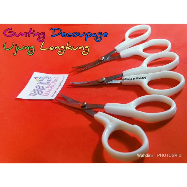 

Gunting Lengkung Decoupage Putih