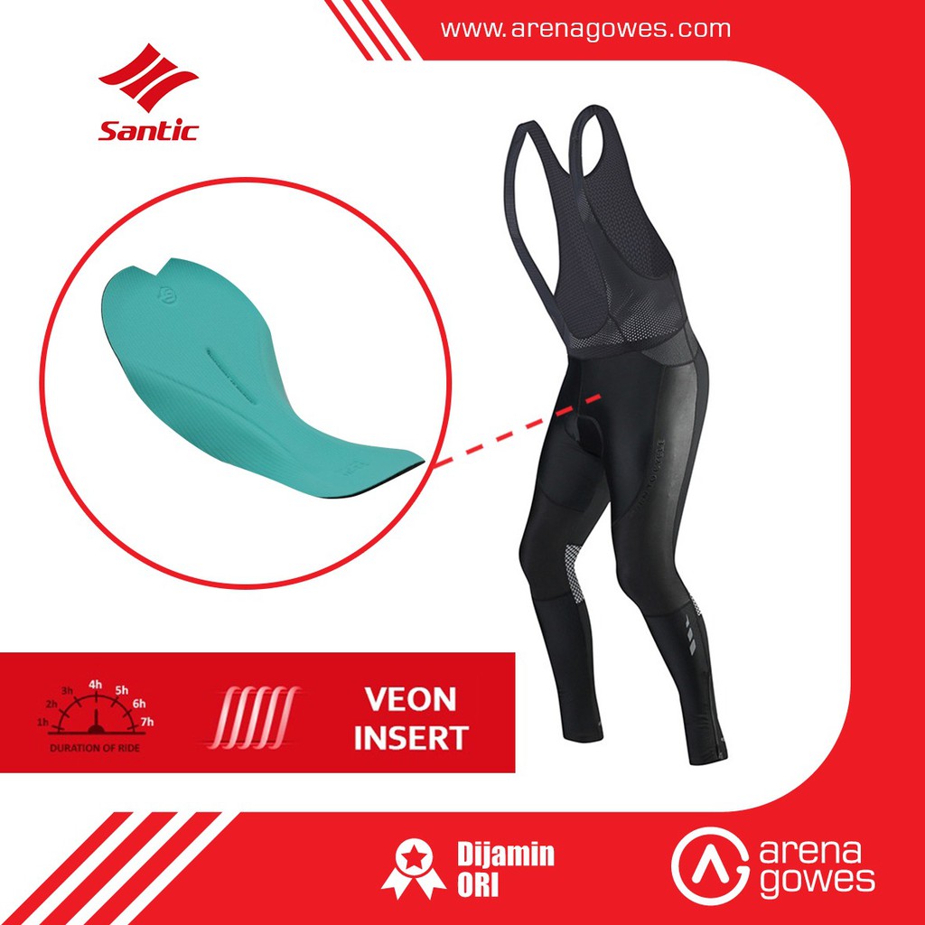 celana bib panjang celana padding panjang santic cool max pants long M8C04101 italian import fabric