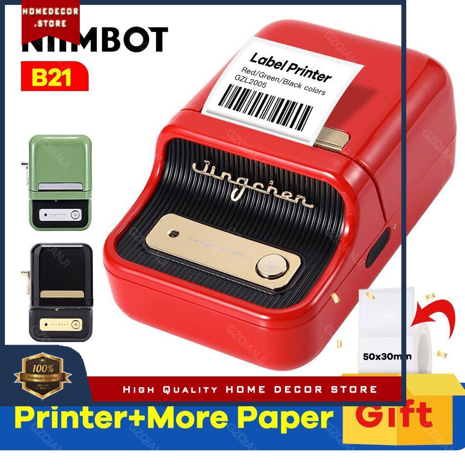 

Niimbot B21 Wireless label printer Portable Pocket Label Printer Bluetooth Thermal Label Printer Fas