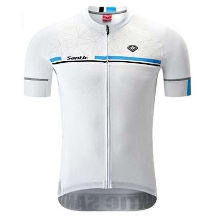baju baju sepeda pria mtb jersey lengan pendek import fox racing warna putih sepeda meta roadbike