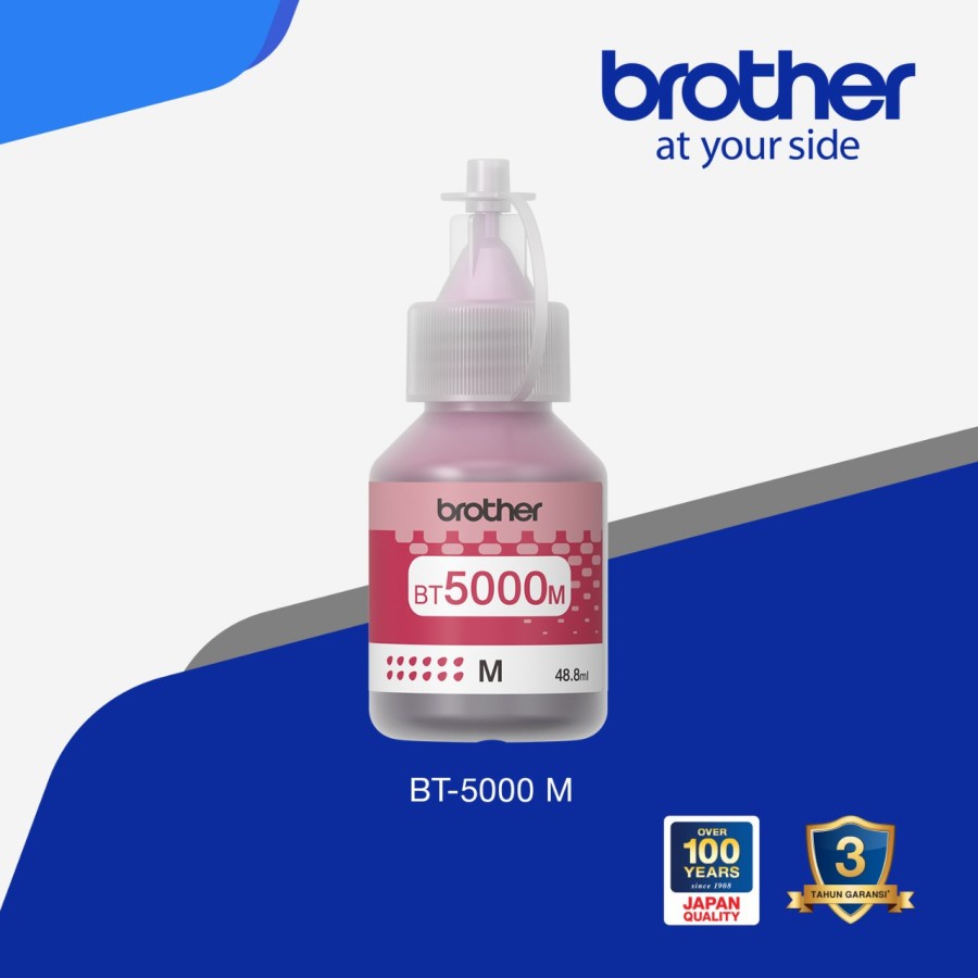 MAGENTA Brother BT5000M Tinta Printer - Ink Cartridge MERAH 100% ORIGINAL BT5000