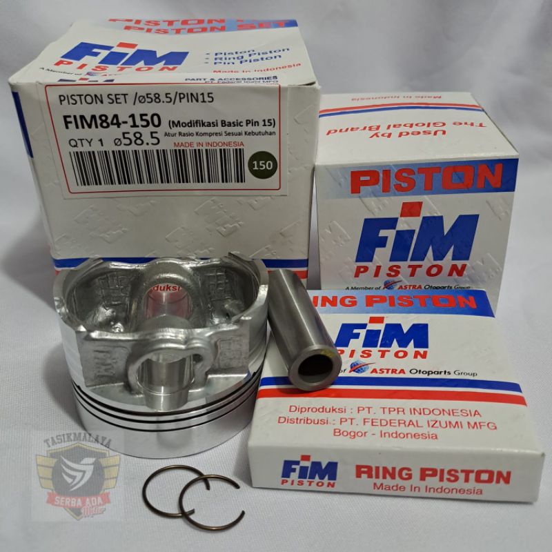 SEHER KIT PISTON KIT FIM 84 DOME MENTAH PEN 15 DIAMETER 57 57,5 58 58,5 59 59,5 60