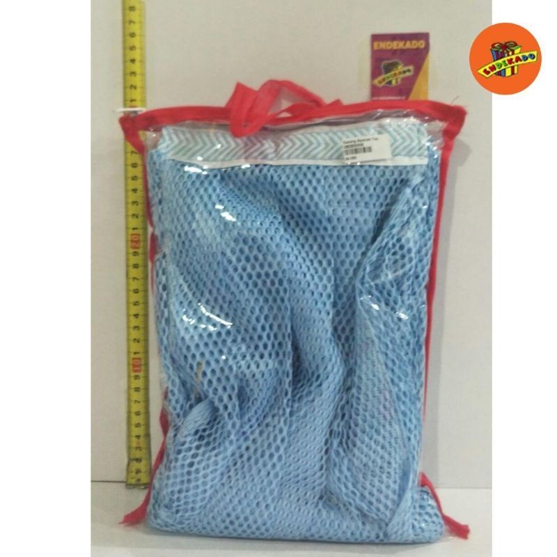 Kain ayunan bayi ZIPPER Jumbo bukan super jumbo (Tutup kepala Permanen &amp; Bagian kaki ada resleting bisa buka tutup ( bis merah )