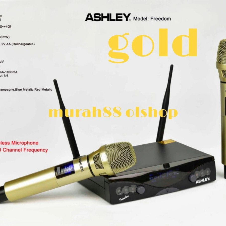 Mic wireless Ashley freedom original ashley 0riginal garansi 1 tahun