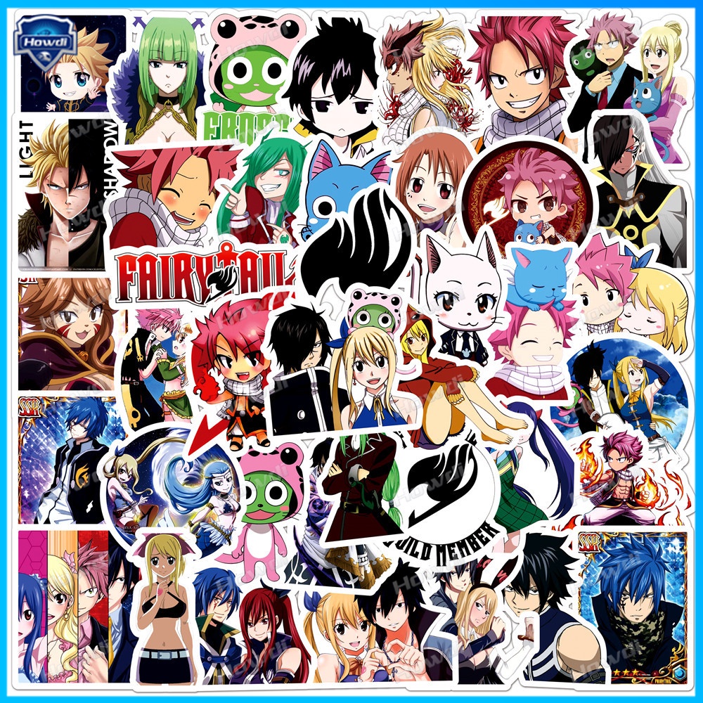 Stiker Anime Fairy Tail Tahan Air Untuk Helm Motormobil