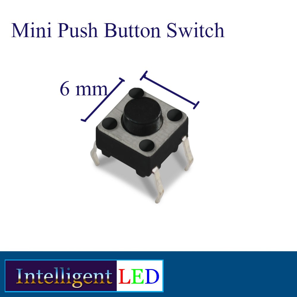 Push Button Switch 6x6x4,3mm 4 Pin