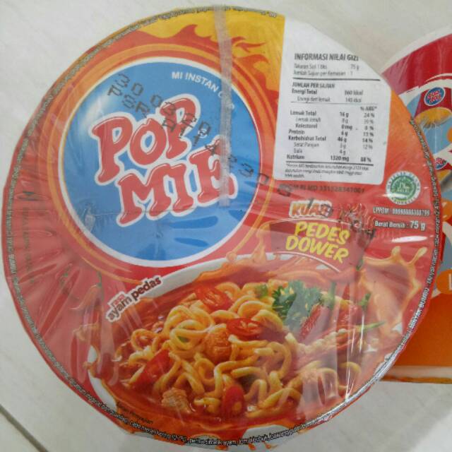 

Pop mie pedes dower ayam pedas