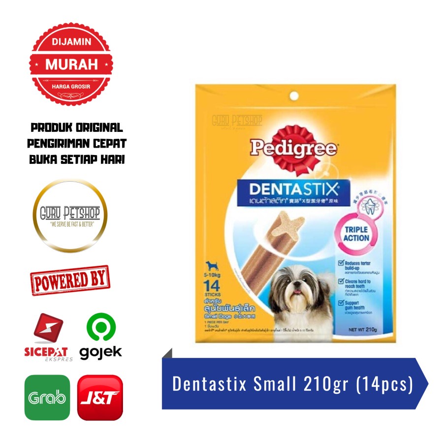 Pedigree Dentastix Small Dog 210g Dentastix Small Value Pack Isi 14pcs