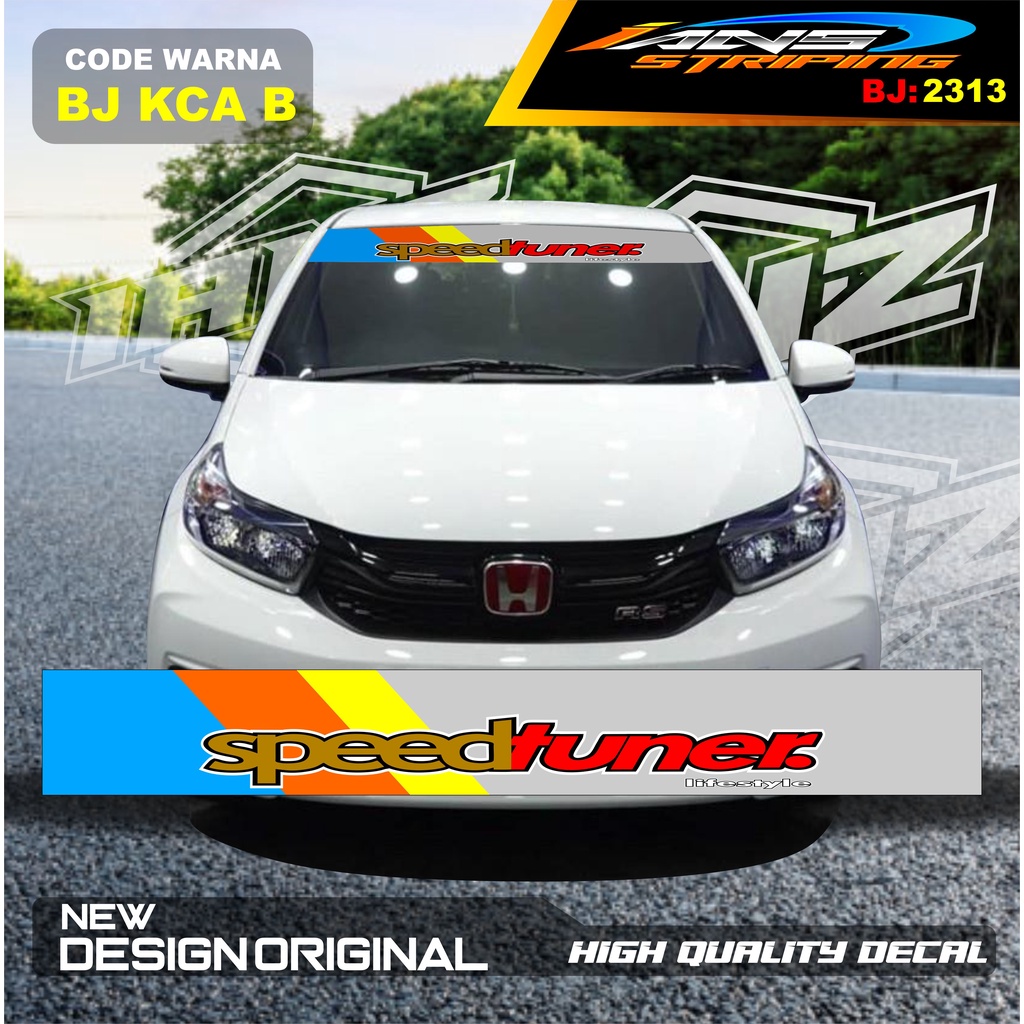 STICKER KACA DEPAN MOBIL BRIO / STICKER KACA DEPAN MOBIL HONDA JAZZ / VARIASI STIKER MOBIL AYLA / STIKER KACA MOBIL