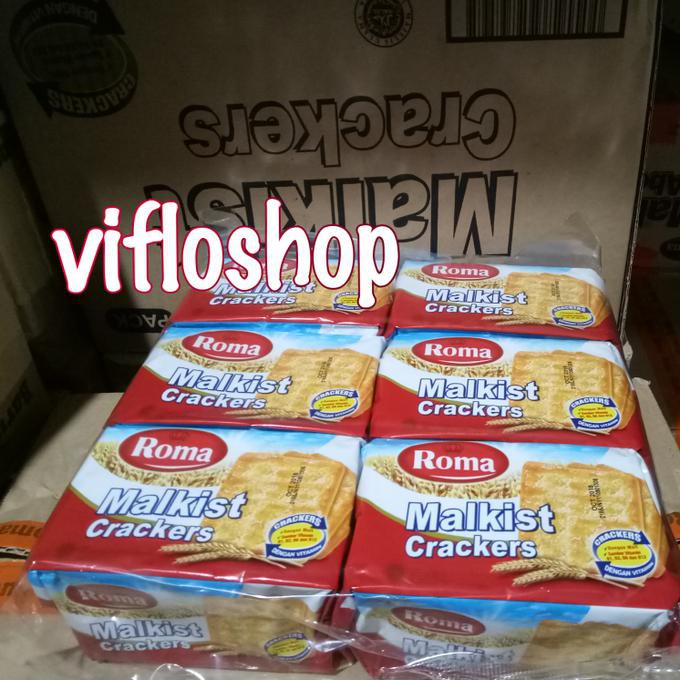 

TERMURAH Kardusan & Eceran Biskuit Roma Malkist Crackers Manis (Merah) 135 gr BEST SELLER