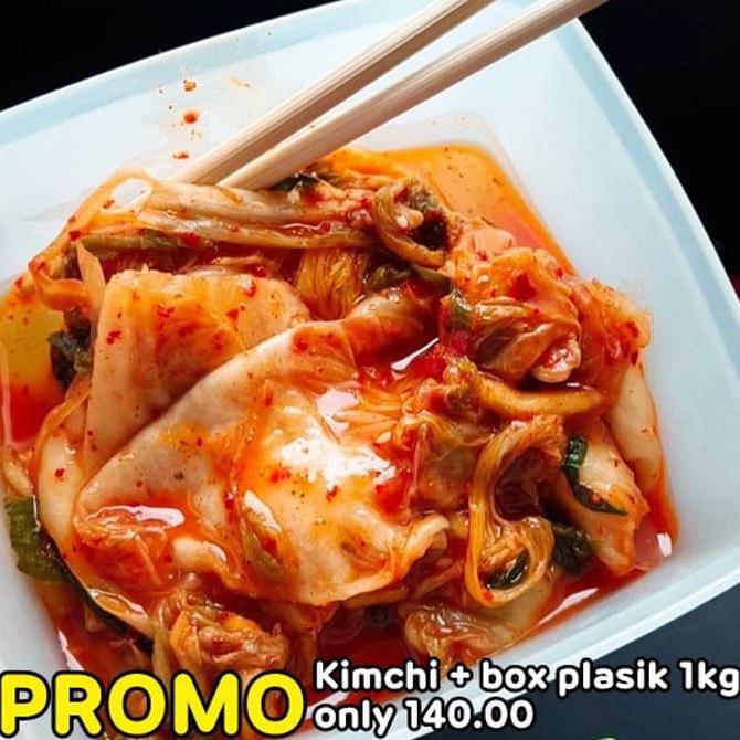 

PROMO Fresh Kimchi Korea + box plastik 1kg (bs pilih varian) Halal - lobak