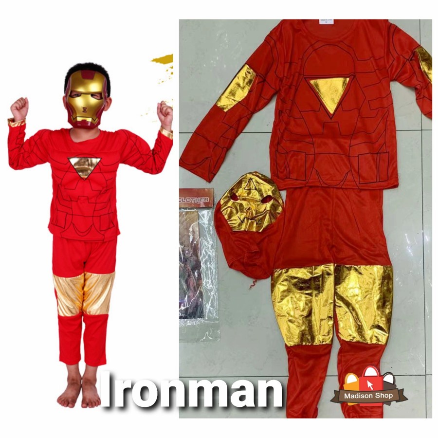 Kostum Anak Superhero Murah Batman Superman Spiderman Hulk Halloween