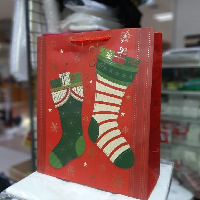 

(TERLARIS) NEW PAPERBAG CHRISTMAS( NATAL)/ GODDIEBAG/ SOUVENIR NATAL UK 25X30