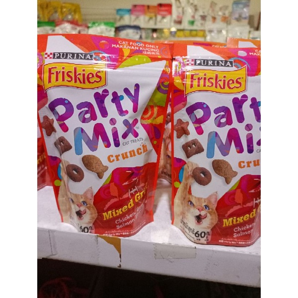 Cemilan kucing snack kucing - Party mix mixed grill 60gr