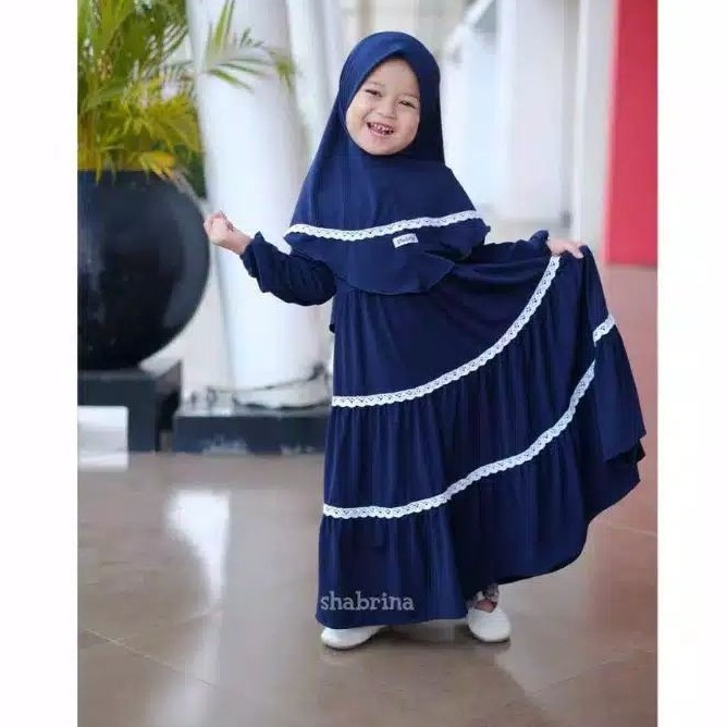 GAMIS ANAK MODERN 2021 SAFIRA DRESS SET ANAK PEREMPUAN