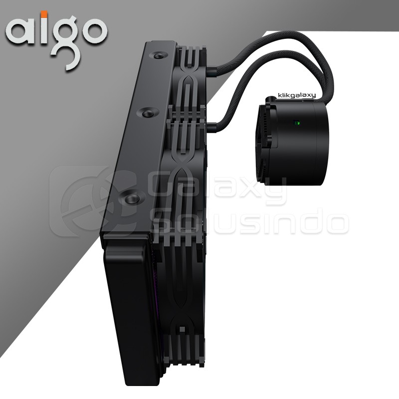 AIGO DARKFLASH DX240 TWISTER ARGB Liquid CPU Cooler - Black