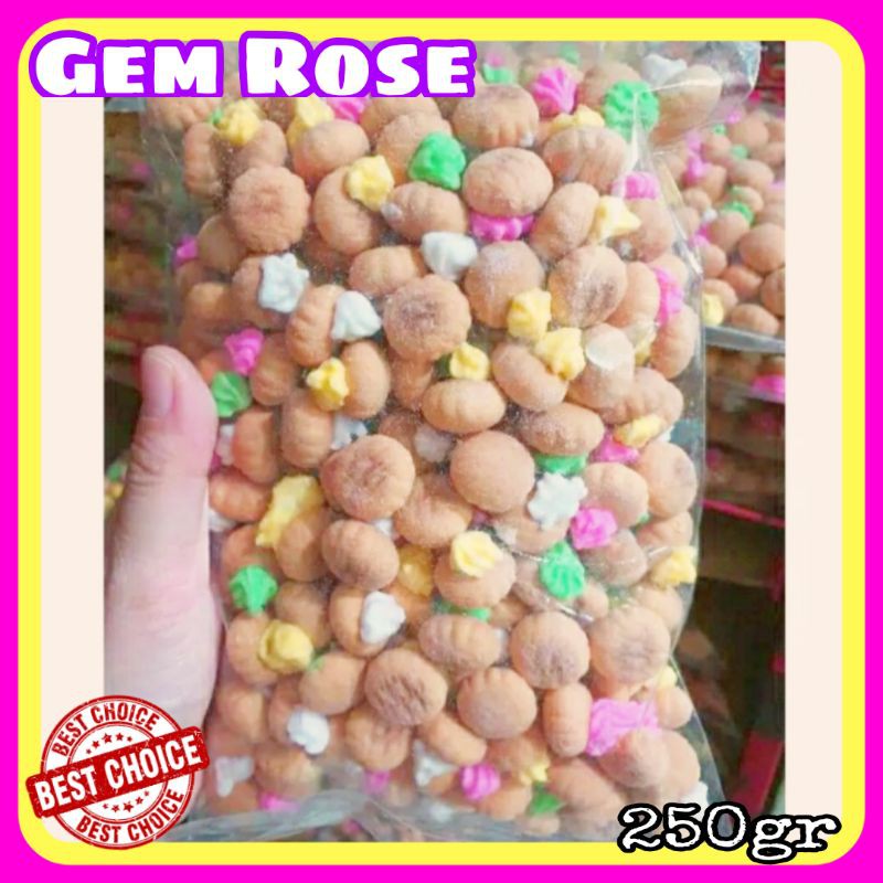 

Biskuit Gem Rose / Kue Gem Rose Kembang / Cemilan Jadul / Biskuit Kembang Gula / Kue Ulang Tahun