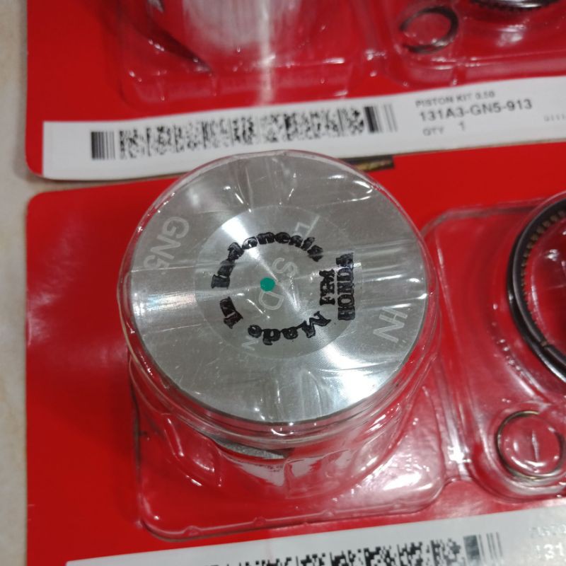 PISTON RING SEHER KIT GN5 SUPRA X GRAND LEGENDA WIN PRIMA ASTREA OS SIZE STANDAR STD 50 100 ORIGINAL ORI ASLI HONDA AHM-3