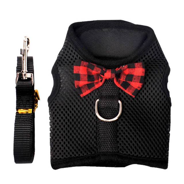 Harness Bow Tie Untuk Anjing Kucing Kelinci Hewan Kurus Kecil