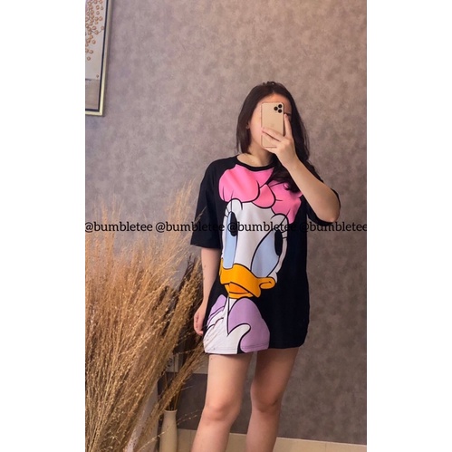 Kaos Oversize Wanita Atasan Wanita Jumbo Bahan Cotton Combed 30s