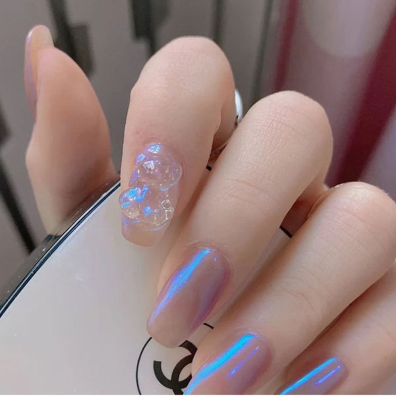 Siy 3pcs Ornamen Beruang 3d 3 Ukuran Bahan Resin Untuk Dekorasi Nail Art Diy