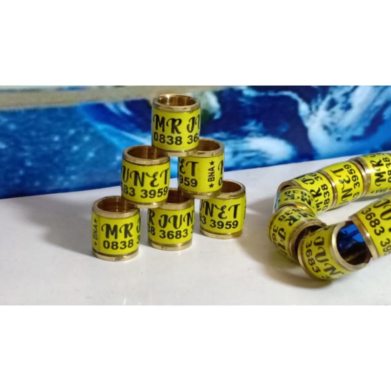 RING MERPATI MODEL RODA KUNINGAN MINIM 15PCS