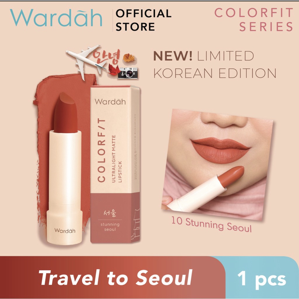 Wardah Colorfit Ultralight Matte Lipstick - Ringan dan Lembut di Bibir (Korean Limited Edition)