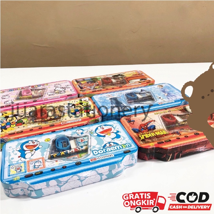 

1227 PREMIUM Tempat Pensil Kaleng Anak / Tepak Pensil / Pencil Case / kotak pensil / tempat pensil anak / kotak pensil anak / tempat pensil anak perempuan / tempat pensil anak laki laki / tempat pensil karakter / kotak pensil anak perempuan / tempat p