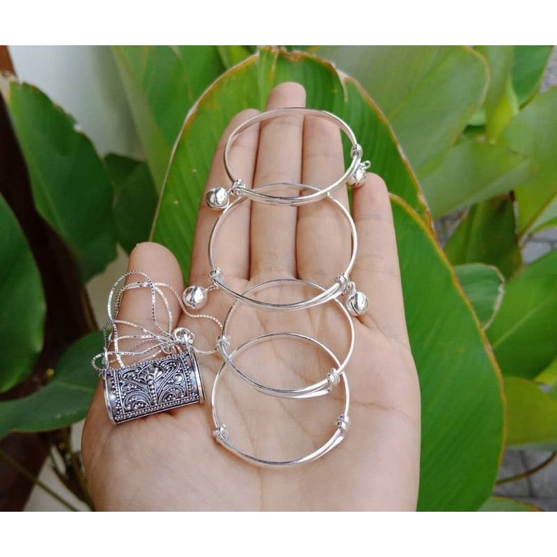 set 3 bulanan perak 925 (full perak)