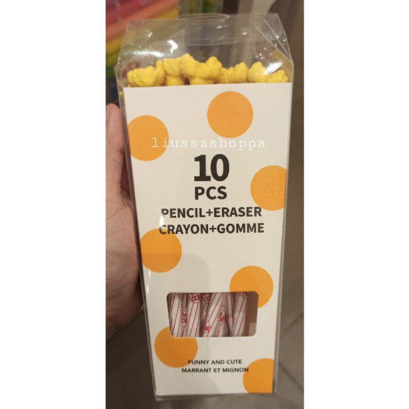 

Pensil + Eraser Miniso - Pencil + Eraser Miniso (10 pcs)