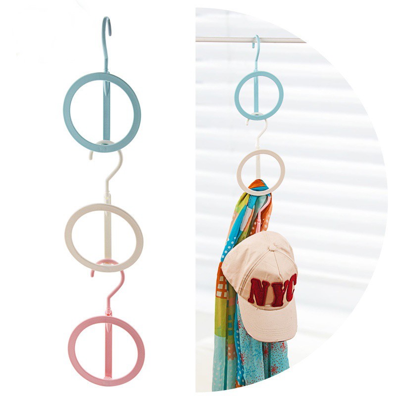 Gantungan Baju Bulat Multifungsi / Circle Hanger / Hanger Lipat Pakaian Zt1091