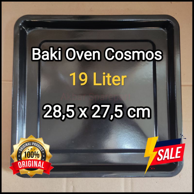 Baki Loyang Nampan Tray Oven Listrik Cosmos Ori 28,5 x 27,5 cm Kecil Kap 19 Liter Original