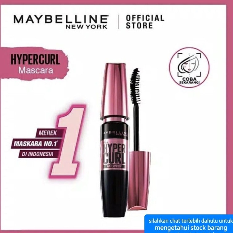 MAYBELLINE HYPERCURL MASCARA QL MASKARA PELENTIK BULU MATA KOSMETIK