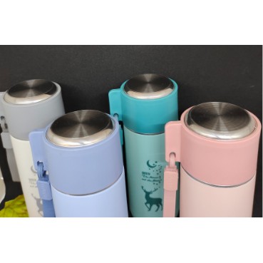 BOTOL KACA DEER ISI 450ML / BOTOL KACA MOTIF RUSA