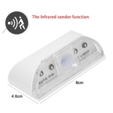 4 LED Auto PIR Infrared Detection Sensor Pintu