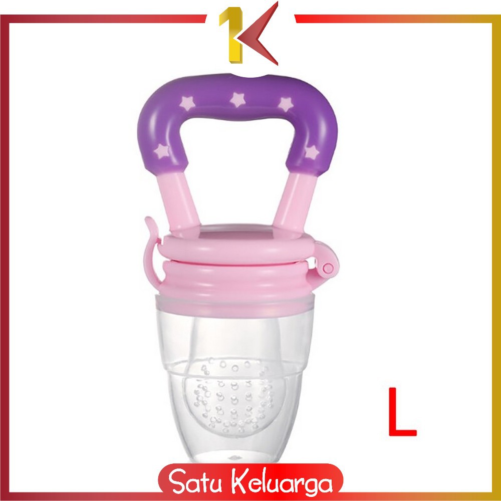 SK-C44-45 Empeng Dot Buah Anak Bayi Baby Fruit Feeder Rattle Teether Kompeng Pacifier Gigitan Bayi-Empeng L