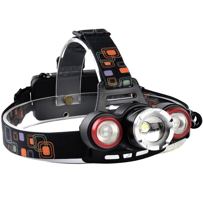 Head lamp - Senter Kepala 3 Mata LED Headlight rechargeable