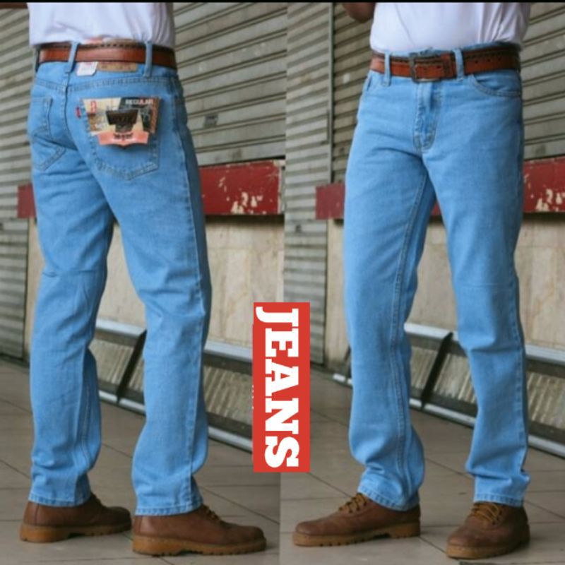 CELANA JEANS PANJANG PRIA REMAJA DEWASA REGULER FIT