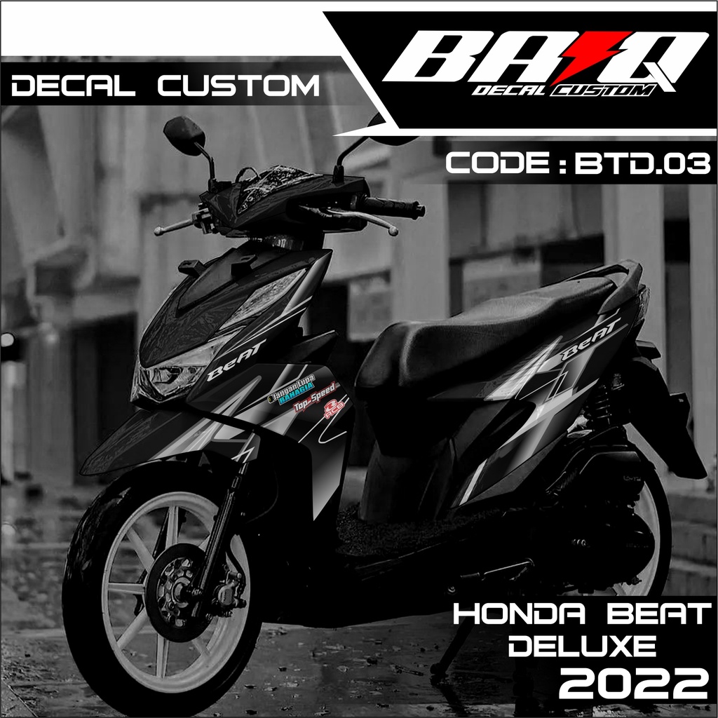 DECAL HONDA BEAT DELUXE 2022 - DECAL BEAT DELUXE 2022 VARIASI GARIS KODE BTD.03
